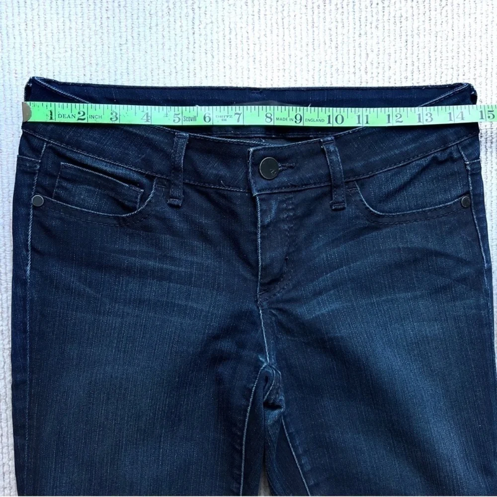Serfontaine low rise skinny jean dark wash cigarette leg stretch Euphoria sz 25